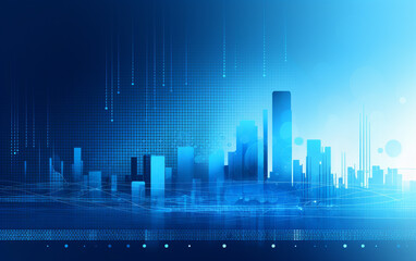 Fototapeta premium Abstract background dark blue with modern corporate concept