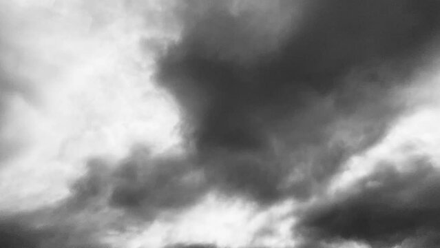 曇天　雲の流れ　タイムラプス