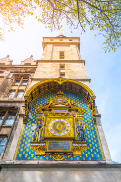 The Conciergerie Clock - the first public clock in Paris, France