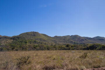 Beautiful Savannah Landscape in center of Brazil.