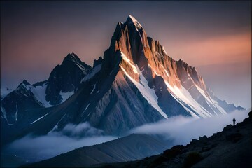 sunrise in the mountains