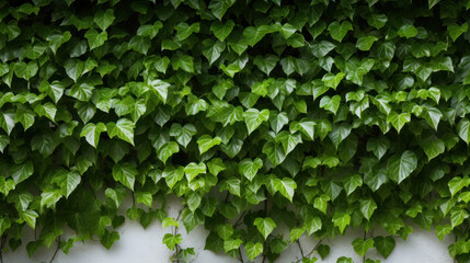 Obraz premium Ivy-Covered White Wall