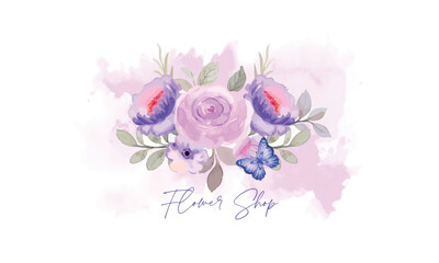 floral logo, watercolor flower logo vector art, floral, watercolor flower, floral art