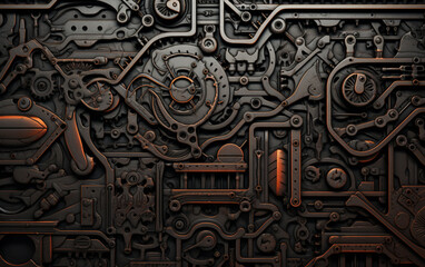 Abstract metal background art