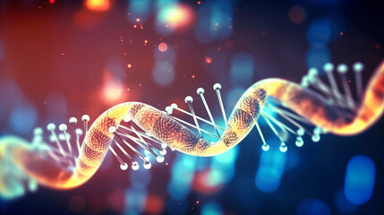 Bioinformatics and Genetic Research, Harnessing Data to Unlock Secrets of the DNA - obrazy, fototapety, plakaty