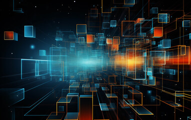 Obraz premium Abstract technology background Business & development direction
