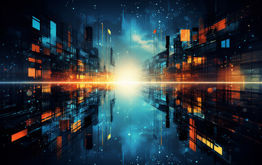 Obraz premium Abstract technology background Business & development direction