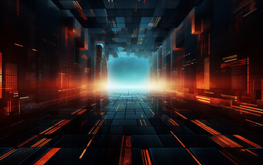 Abstract technology background Business & development direction