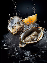 fresh raw oysters