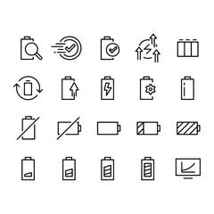 Battery Icons vector design
