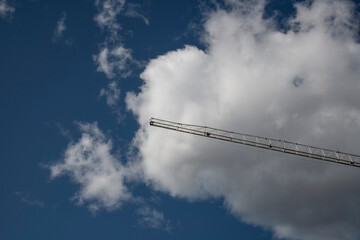 crane in the sky