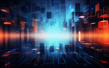 Fototapeta premium Abstract technology background Business & development direction