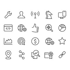 seo icons vector design 