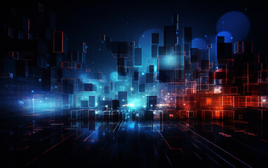 Naklejka premium Abstract technology background Business & development direction