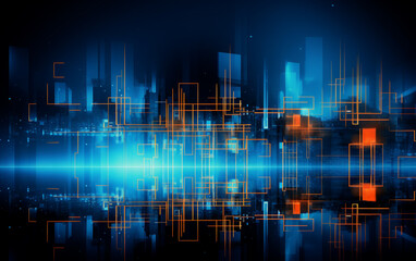 Fototapeta premium Abstract technology background Business & development direction