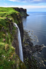 Kilt Rock and Mealt Falls waterfall, Isle Of Skye, Scotland