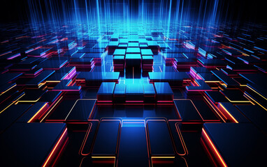 Fototapeta premium Abstract technology background Business & development direction