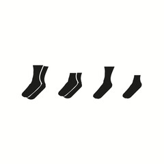 Set of socks icon signs vector design vector