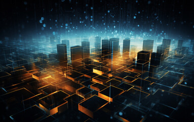 Abstract technology background Business & development direction