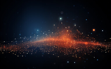 Obraz premium abstract technology Background, abstract technology particle