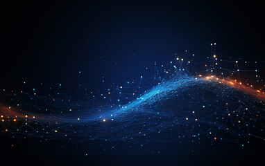 Obraz premium abstract technology Background, abstract technology particle