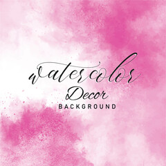 Detailed hand painted rose pink watercolour background