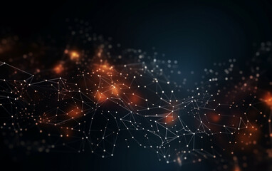 Obraz premium abstract technology Background, abstract technology particle