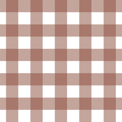 Gingham seamless pattern with red and white color, checkerboard background, square, tablecloth, Vector illustration. 