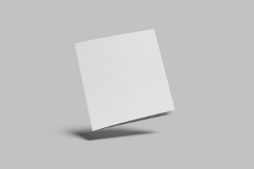 Square Bifold Blank Mockup