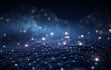 Obraz premium abstract technology Background, abstract technology particle