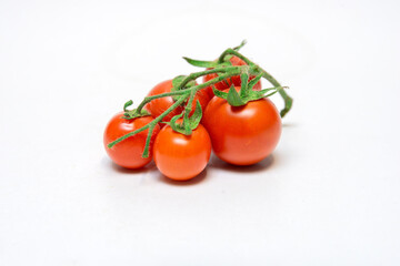tomatoes on white background