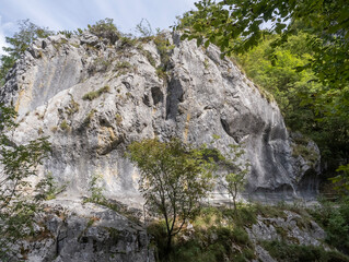 Corcoaia Gorge ( Cheile Corcoaia ), protected area near Cerna Sat, Gorj county, Romania