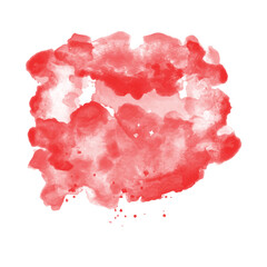 Stylish red watercolor splatter texture stain