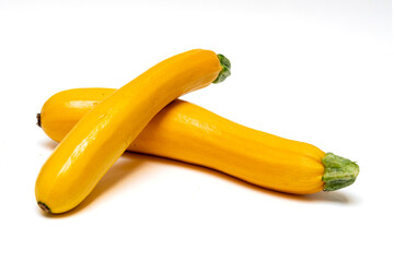 zucchini isolated on white background,fresh yellow zucchini on a white background,courgette