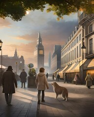 person walking on the street