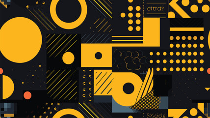 Abstract geometric vector pattern with transition effect