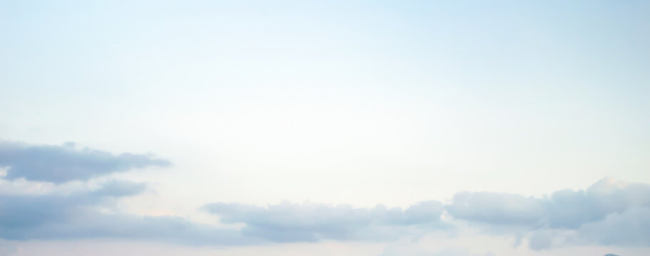 light blue cyan Blurry sky background with light blue clouds
