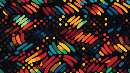 Obraz premium Generative Design Artwork of Abstract Vector Generated Shapes Composition 