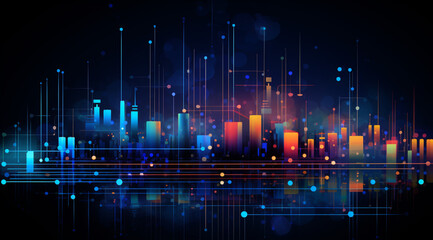 abstract technology communication concept  background
