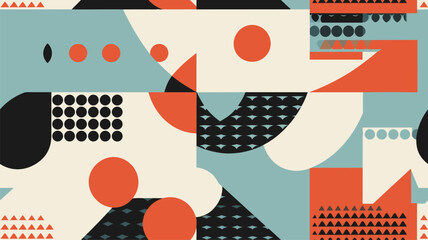 Obraz premium Generative Design Artwork of Abstract Vector Generated Shapes Composition 