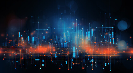 Fototapeta premium abstract technology communication concept background