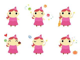 魔女のアイコンセット3