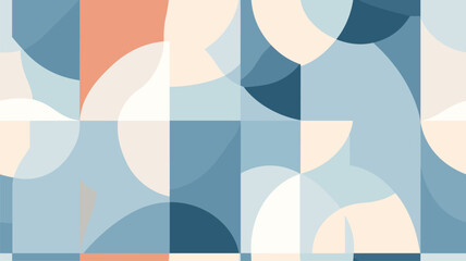 Obraz premium Subtle Colored Abstract Vector Pattern Design With Simple Geometric Shapes