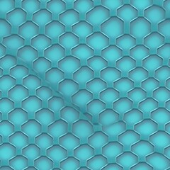 light teal honeycomb pattern, generative ai