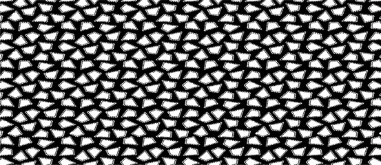 Fototapeta premium Black and white geometric pattern. Tileable texture background.