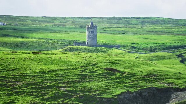 Doonagore Castle on telephoto lens