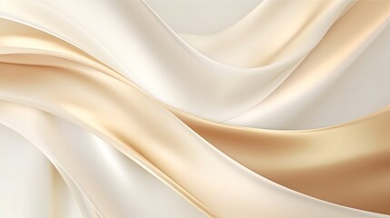 Pastel beige and white gradiant background wallpaper with minimalist and shining gold decoration