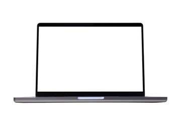 Front View of Modern Laptop 