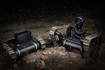 High-tech robot equipped with various payloads to detect and identify potential hazards. Radiation...