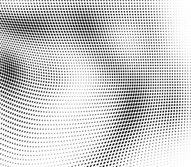 Halftone abstract black and white texture